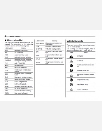 subaru outback 2025 owners manual